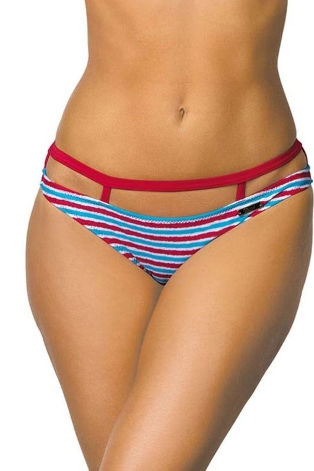 Maillot de bain 2 pièces push-up avec tissu plissé et détail de hanches