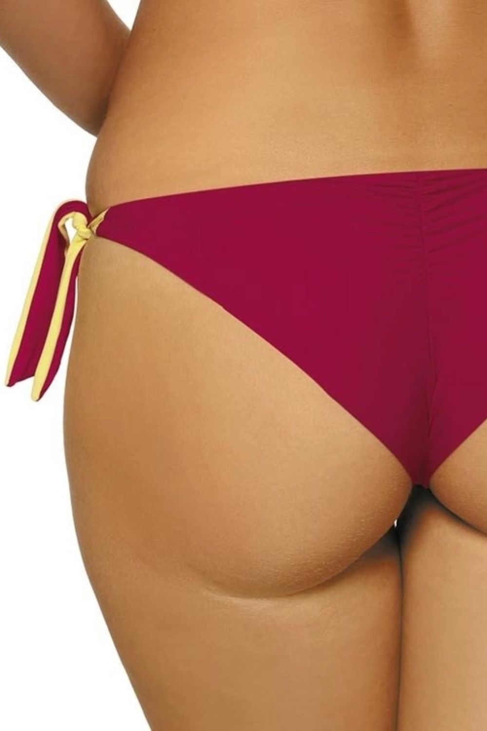 Maillot de bain 2 pièces avec bandes élastiques et coupe brésilienne