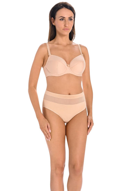 Lot de 3 : Culottes taille haute en coton beige