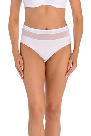 Lot de 3 : Culottes taille haute en coton blanc