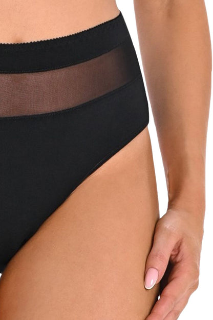 Lot de 3 : Culottes taille haute en coton noir