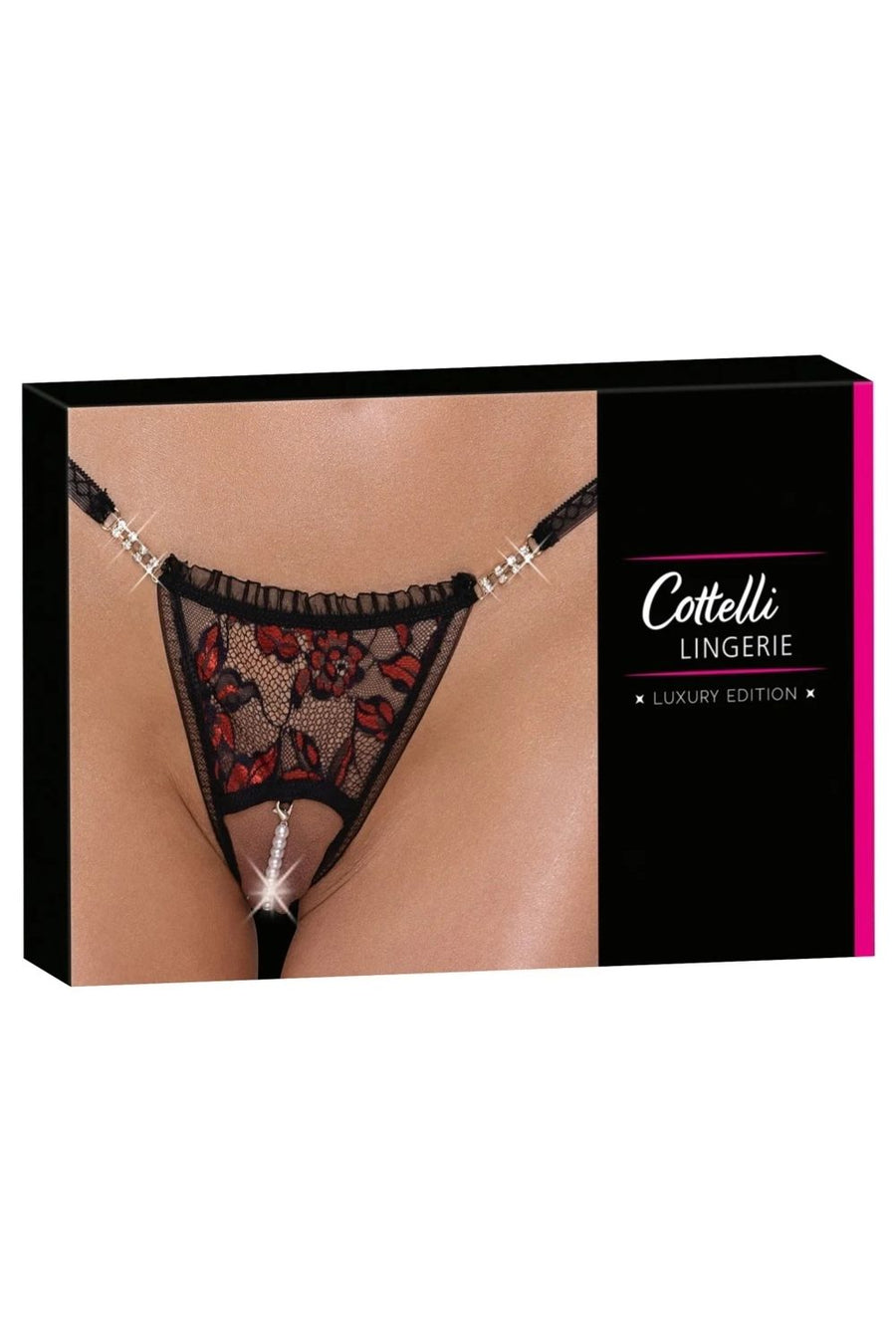 String ouvert bicolore en dentelle – Cottelli | Voyage Sensuel