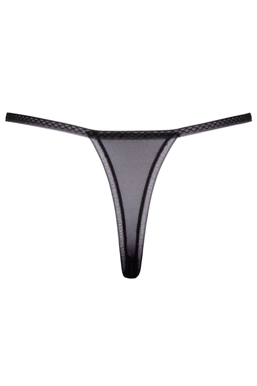 String ouvert avec fleur brodée – Cottelli Lingerie | Voyage Sensuel