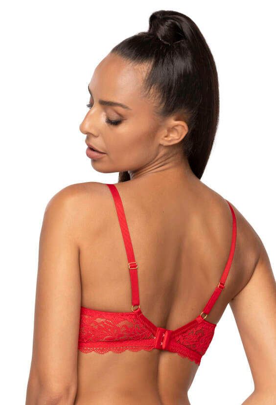 Soutien-gorge push-up rouge élégant Estelle