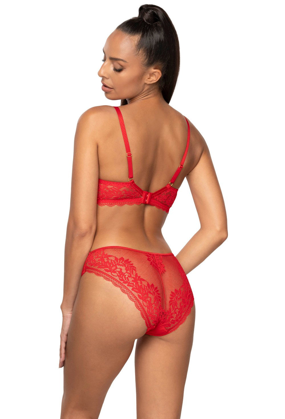 Soutien-gorge push-up rouge élégant Estelle