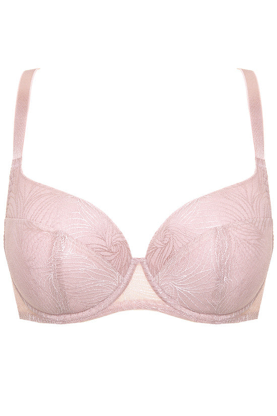 Soutien-gorge rembourré rose en dentelle Cate