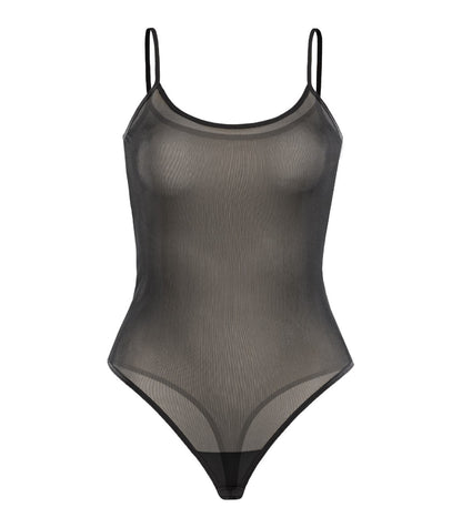 Bodysuit en maille Noir