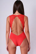 Body rouge Evalie - Dentelle & Microfibre Passion - 4