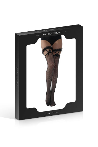 Bas en résilles avec jarretières à nœuds Paris Hollywood - 2