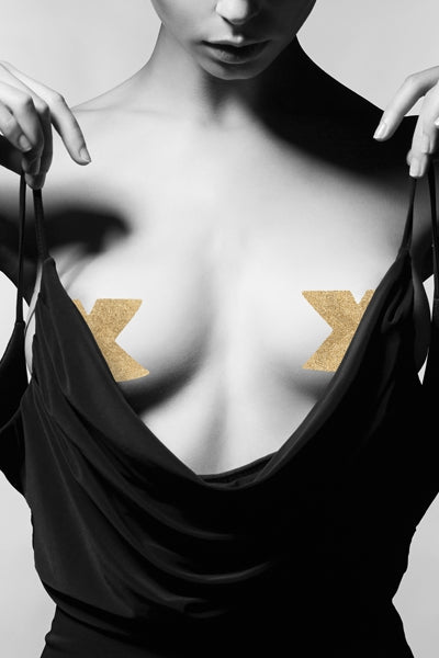 Bijoux de Seins Flash Croix Or – Séduction Audacieuse - 3 | Voyage Sensuel