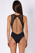 Body noir Evalie - Dentelle et dos nu sensuel - 5