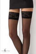 Bas Autofixants ST003 Noir — Séduction Dentelle - 2