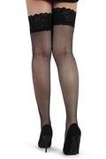 Bas Résille Jarretière Dentelle Noir Ohyeah - 3