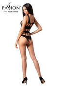 Body Ouvert Résille Noir BS083 - Passion - 2
