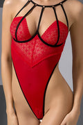 Body ouvert Akita rouge — Séduction en dentelle et tulle - 2