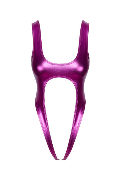 Body Rose Métallisé Ouvert Cotelli — Séduction Totale - 2 | Voyage Sensuel