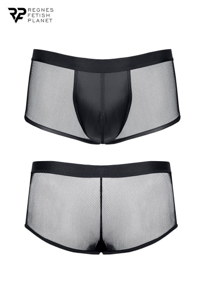 Boxer Wetlook Noir Regnes – Séduction et Maintien - 2 | Voyage Sensuel