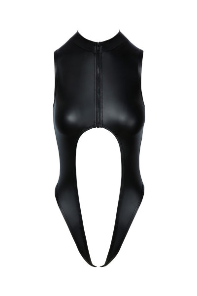 Body Noir Ouvert Cotelli — Séduction Coquine
