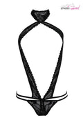 Body Alexandra Noir - Dentelle Italienne & Masque Assorti - 2