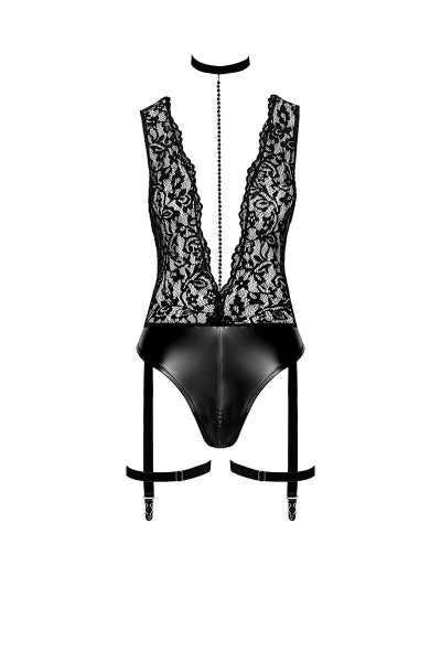 Body Jarretelles Libido F297 — Wetlook & Dentelle Luxe - 2 | Voyage Sensuel