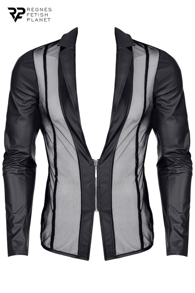 Veste Wetlook Daniele - Allure Fetish Raffinée
