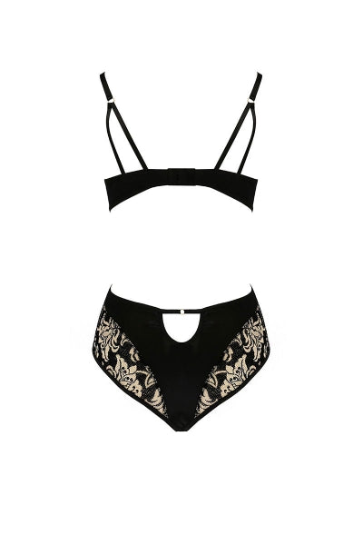 Body Victoria Casmir — Séduction Dos Nu & Résille Or - 3 | Voyage Sensuel