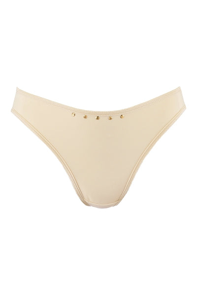 String Beige Perles Dorées - Axami V-10348 - 4