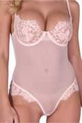 Body Zovel Rose Pâle - Séduction Dentelle Florale - 4