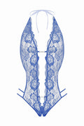 Body String Ouvert Renée Bleu — Christine Séduction - 4