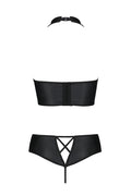 Bustier et String Faux Cuir Nancy - Ensemble Séduction - 3