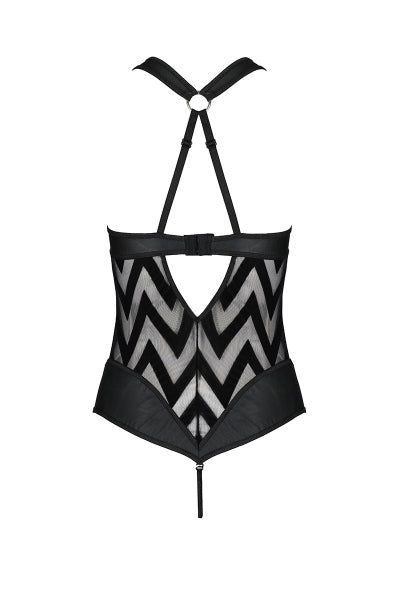 Body Sexy Hima Passion - Tulle & Velours Noir - 3 | Voyage Sensuel