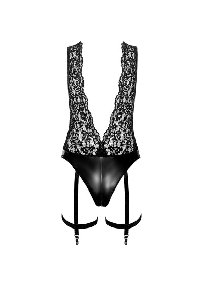 Body Jarretelles Libido F297 — Wetlook & Dentelle Luxe - 3 | Voyage Sensuel