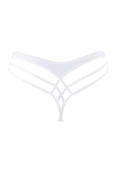 String Blanc V-10338 Axami — Séduction Dorée - 3