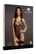 Body fendu résille et strass noir - Séduction garantie - 3