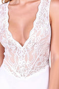 Body Blanc Evalie - Dentelle Dos Nu & Séduction - 3