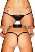 String Wetlook Strip – Séduction à clips détachables - 2