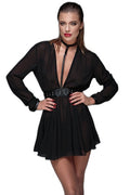 Minirobe Choker en Mousseline — Séduction Pure - 1