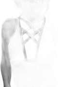 Harnais décolleté croisé marron Maze - Séduction pure - 2