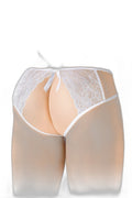 Culotte Ouverte Nadia Blanc - Dentelle Transparente - 3