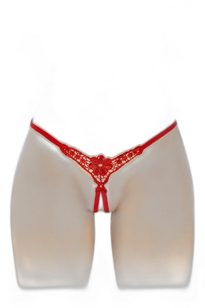 String Ouvert Danuta Rouge - Fashion Secret