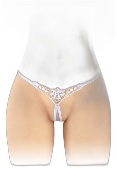 String Ouvert Danuta Blanc – Séduction Coquine