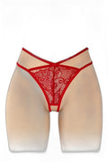 String Ouvert Mylène Rouge - Séduction Sophistiquée - 1