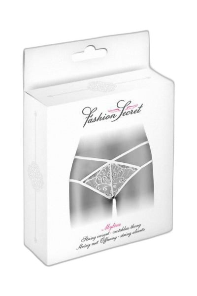 String Ouvert Mylène Blanc - Séduction & Audace