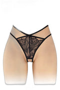String ouvert Mylene - Noir sophistiqué et coquin - 1