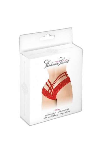 Tanga Ouvert Anne - Rouge Fashion Secret