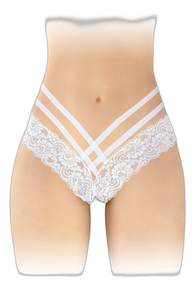 Tanga Ouvert Anne Blanc - Séduction & Liberté