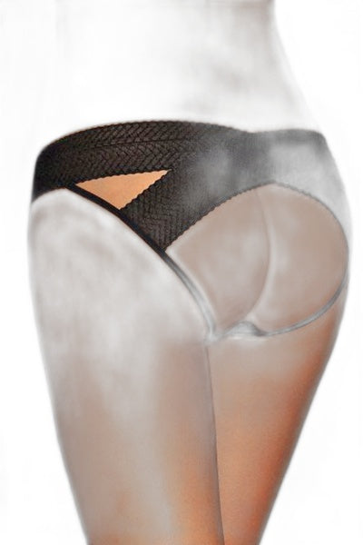 Culotte ouverte noire Paris Hollywood : séduction coquine
