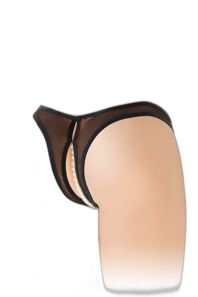 String Ouvert Sophie Perles – Séduction Noire - 3