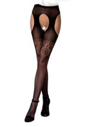 Collants Ouverts S017 Noir - Résille Sensuelle Passion - 1