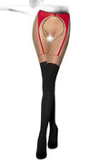 Collants ouverts rouge TI003 - Passion - 1